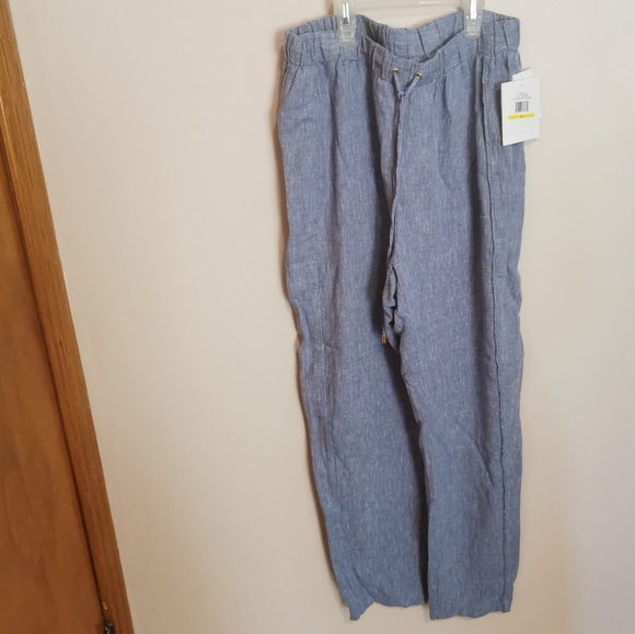 Ellen Tracy Linen Pants Bnwt Size M 